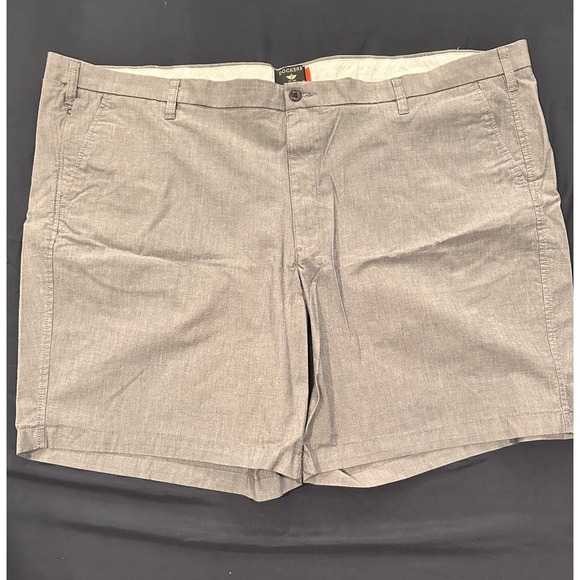 Dockers Other - Dockers Mens Supreme Flex Grey Heathered Flat Front Shorts Size 54 Water Less
